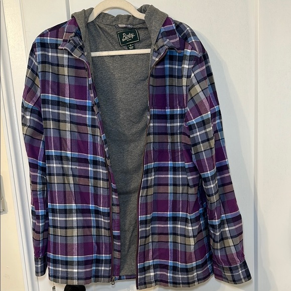 Plaid Lightweight Shirt Jacket - Picture 1 of 4